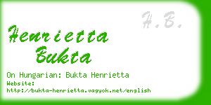 henrietta bukta business card